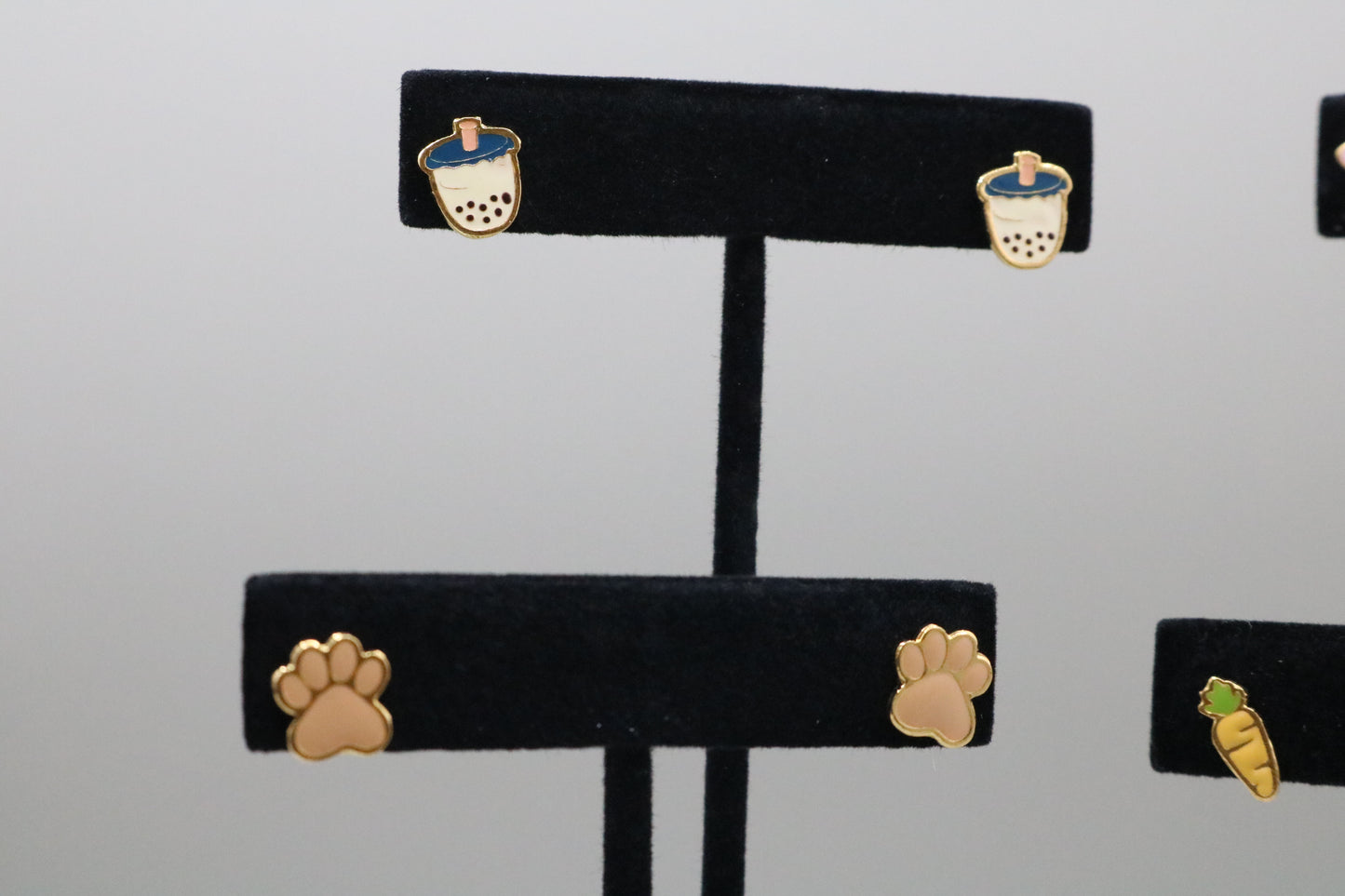 Pink Paw Earrings Handmade Earrings