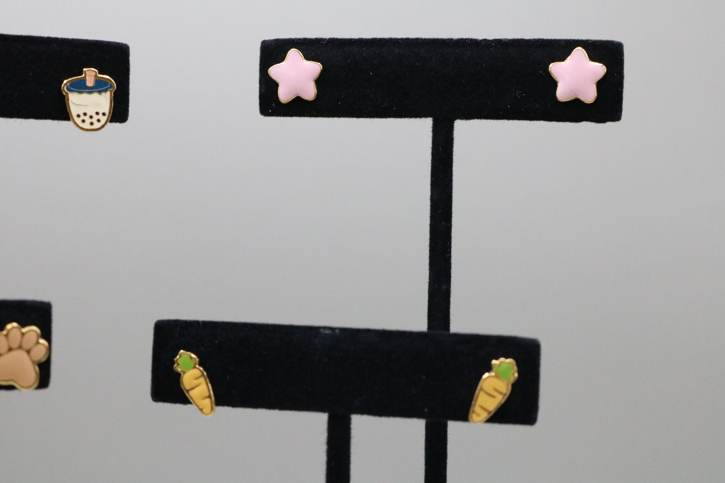 Pink Star Earrings Handmade Earrings