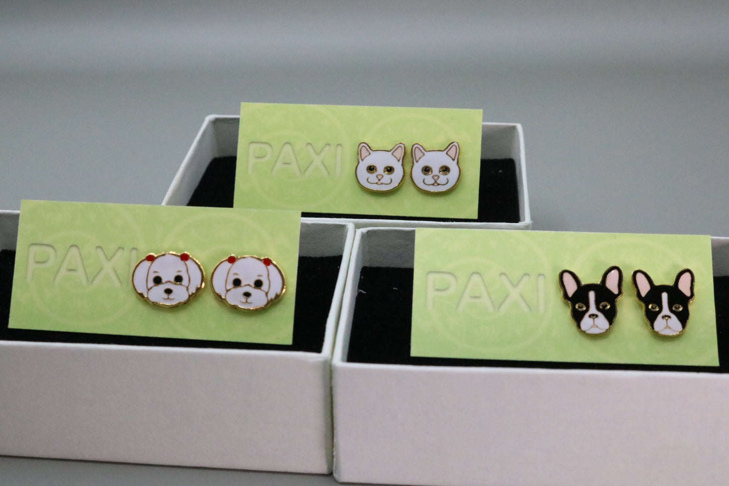 White Cat Fashion Earrings Handmade Earrings