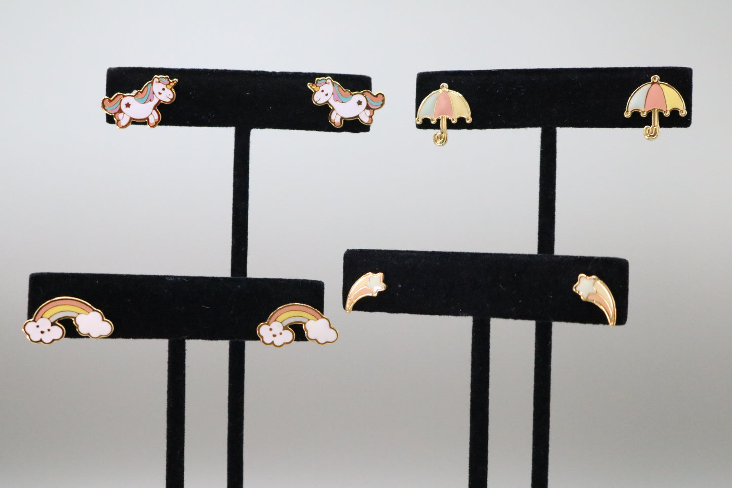 Rainbow Cloud Cute Fashion Earrings Handmade Earrings