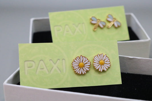 White Daisy Cute Fashion Earrings Handmade Earrings